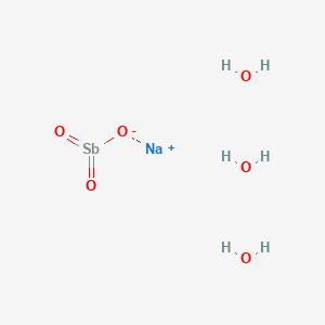 molecular formula H6NaO6Sb B8023122 三水合抗蒙酸钠 