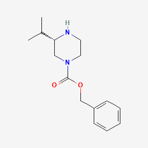 molecular formula C15H22N2O2 B8023199 (S)-1-Cbz-3-isopropyl-piperazine CAS No. 1187930-14-8