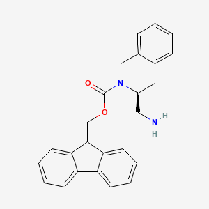 molecular formula C25H24N2O2 B8023222 (S)-3-Aminomethyl-2-fmoc-1,2,3,4-tetrahydro-isoquinoline 