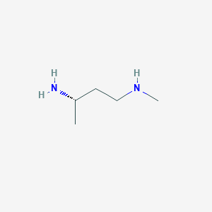 molecular formula C5H14N2 B8023257 [(3S)-3-Aminobutyl](methyl)amine 