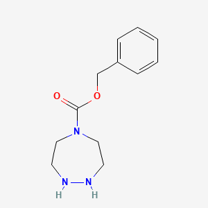 molecular formula C12H17N3O2 B8023268 [1,2,5]Triazepane-5-carboxylic acid benzyl ester 