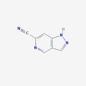 molecular formula C7H4N4 B8023290 1H-Pyrazolo[4,3-C]pyridine-6-carbonitrile 