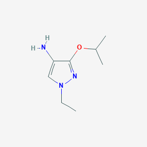 molecular formula C8H15N3O B8023323 1-Ethyl-3-isopropoxy-1H-pyrazol-4-amine 