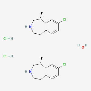 molecular formula C22H32Cl4N2O B8023404 盐酸洛卡色林半水合物 