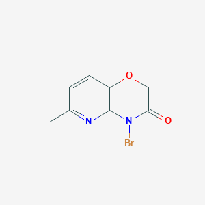 molecular formula C8H7BrN2O2 B8023434 4-Bromo-6-methyl-2H-pyrido[3,2-b][1,4]oxazin-3(4H)-one 