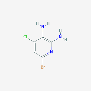 molecular formula C5H5BrClN3 B8023448 6-Bromo-4-chloropyridine-2,3-diamine 