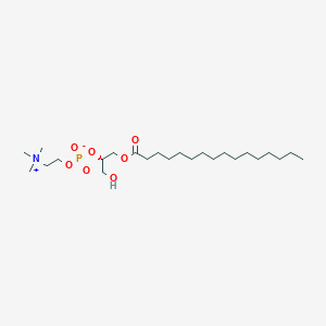 molecular formula C24H50NO7P B8023464 [(2S)-1-hexadecanoyloxy-3-hydroxypropan-2-yl] 2-(trimethylazaniumyl)ethyl phosphate 