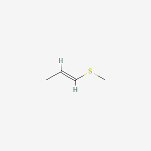 molecular formula C4H8S B8023591 1-Propene, 1-(methylthio)-, (E)- CAS No. 42848-06-6