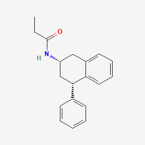 molecular formula C19H21NO B8023608 N-(4beta-Phenyl-1,2,3,4-tetrahydronaphthalene-2beta-yl)propanamide 