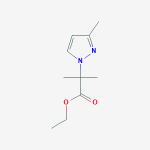 ethyl 2-methyl-2-(3-methyl-1H-pyrazol-1-yl)propanoate