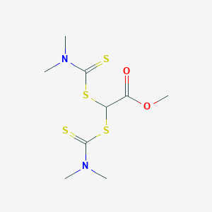 B080237 Acetic acid, bis[[(dimethylamino)thioxomethyl]thio]-, methyl ester CAS No. 13393-56-1