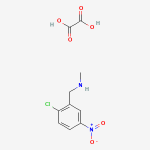 molecular formula C10H11ClN2O6 B8023704 1-(2-chloro-5-nitrophenyl)-N-methylmethanamine oxalate 