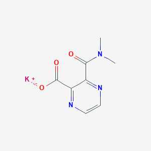 molecular formula C8H8KN3O3 B8023719 Potassium 3-(dimethylcarbamoyl)pyrazine-2-carboxylate 