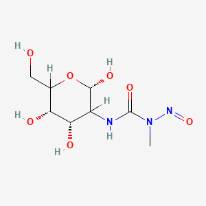 1-methyl-1-nitroso-3-[(2S,4S,5S)-2,4,5-trihydroxy-6-(hydroxymethyl)oxan-3-yl]urea