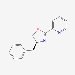 molecular formula C15H14N2O B8023788 (S)-4-Benzyl-2-(pyridin-2-yl)-4,5-dihydrooxazole 