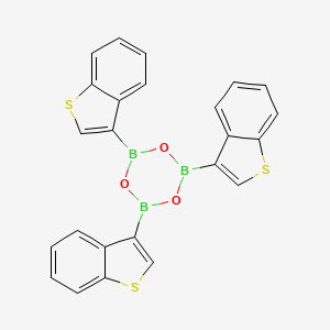molecular formula C24H15B3O3S3 B8023813 2,4,6-Tri(benzo[b]thiophen-3-yl)-1,3,5,2,4,6-trioxatriborinane 