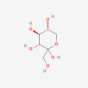 molecular formula C6H12O6 B8023820 (4S,5R)-2-(hydroxymethyl)oxane-2,3,4,5-tetrol 