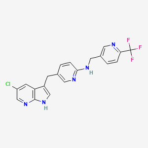 molecular formula C20H15ClF3N5 B8023850 培西达替尼 CAS No. 1447274-99-8