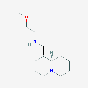 molecular formula C13H26N2O B8023880 2-methoxy-N-(((1S,9aR)-octahydro-1H-quinolizin-1-yl)methyl)ethanamine 