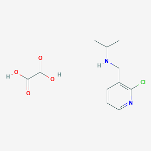 molecular formula C11H15ClN2O4 B8023883 n-((2-Chloropyridin-3-yl)methyl)propan-2-amine oxalate 