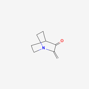 molecular formula C8H11NO B8023929 2-亚甲基奎宁环-3-酮 CAS No. 5832-54-2