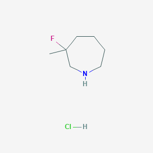 molecular formula C7H15ClFN B8023955 3-Fluoro-3-methylazepane hydrochloride CAS No. 1824048-35-2
