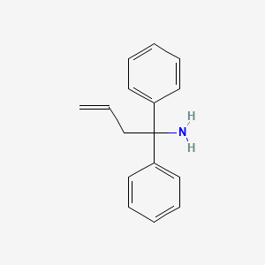 molecular formula C16H17N B8023972 1,1-二苯基丁-3-烯-1-胺 