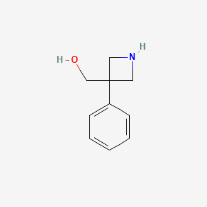 molecular formula C10H13NO B8023978 (3-Phenylazetidin-3-yl)methanol 