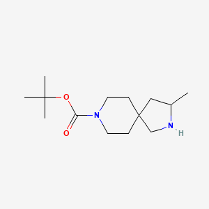 molecular formula C14H26N2O2 B8023982 Tert-butyl 3-methyl-2,8-diazaspiro[4.5]decane-8-carboxylate 