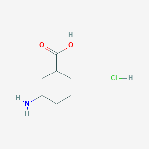 molecular formula C7H14ClNO2 B8023995 3-氨基环己烷-1-羧酸盐酸盐 