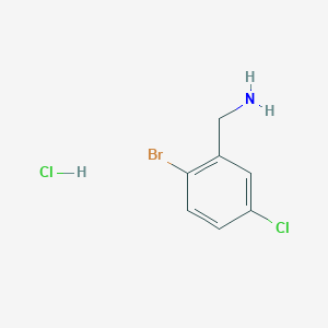 molecular formula C7H8BrCl2N B8023998 (2-Bromo-5-chlorophenyl)methanamine hydrochloride 