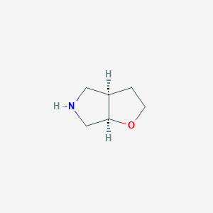 molecular formula C6H11NO B8024002 (3aR,6aR)-hexahydro-2H-furo[2,3-c]pyrrole 