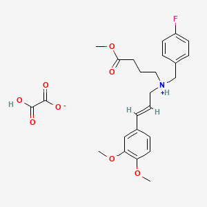 molecular formula C25H30FNO8 B8024021 Abamine SG oxalic acid salt 