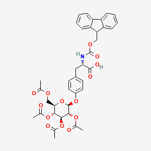 molecular formula C38H39NO14 B8024032 O-(2-O,3-O,4-O,6-O-Tetraacetyl-beta-D-glucopyranosyl)-N-(9H-fluorene-9-ylmethoxycarbonyl)-L-tyrosine 