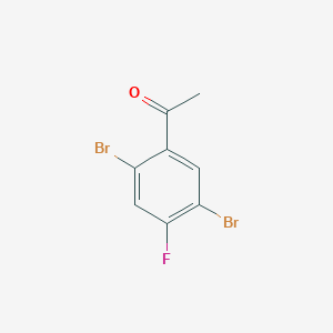 molecular formula C8H5Br2FO B8024060 2',5'-Dibromo-4'-fluoroacetophenone 