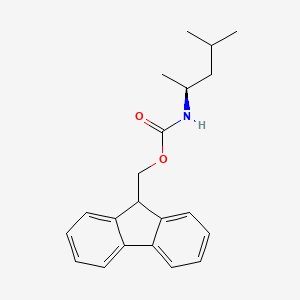 molecular formula C21H25NO2 B8024104 9H-fluoren-9-ylmethyl N-[(2S)-4-methylpentan-2-yl]carbamate 