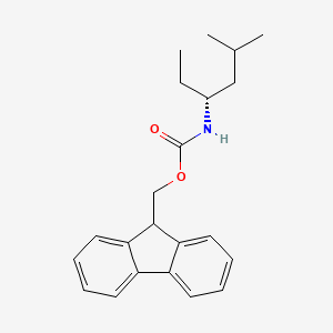 molecular formula C22H27NO2 B8024173 9H-fluoren-9-ylmethyl N-[(3R)-5-methylhexan-3-yl]carbamate 