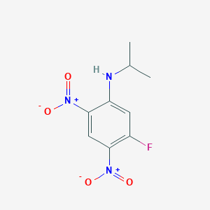molecular formula C9H10FN3O4 B8024182 5-fluoro-2,4-dinitro-N-propan-2-ylaniline 