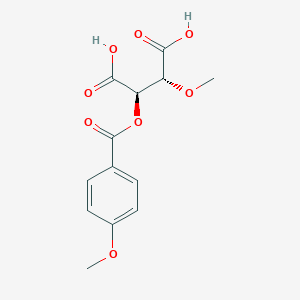 molecular formula C13H14O8 B8024204 (2R,3R)-2-methoxy-3-(4-methoxybenzoyl)oxybutanedioic acid 