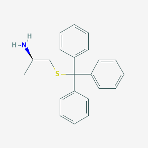 molecular formula C22H23NS B8024246 (2R)-1-tritylsulfanylpropan-2-amine 