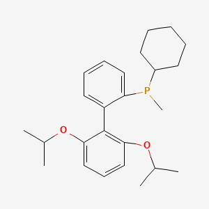 molecular formula C25H35O2P B8024249 Cyclohexyl-[2-[2,6-di(propan-2-yloxy)phenyl]phenyl]-methylphosphane 