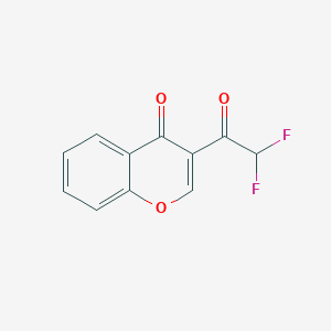 molecular formula C11H6F2O3 B8024464 3-(Difluoroacetyl)chromone 