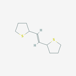 molecular formula C10H16S2 B8024669 (E)-1,2-bis(tetrahydrothiophen-2-yl)ethene 