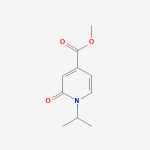 molecular formula C10H13NO3 B8024680 Methyl 1-isopropyl-2-oxo-1,2-dihydropyridine-4-carboxylate 