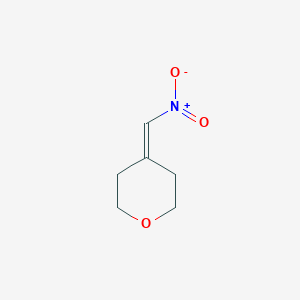 molecular formula C6H9NO3 B8024705 4-(Nitromethylidene)oxane CAS No. 105772-10-9