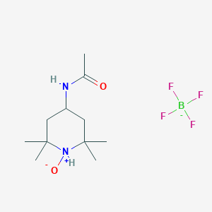 molecular formula C11H22BF4N2O2- B8024738 4-Acetamido-2,2,6,6-tetramethyl-1-oxopiperidinium tetrafluoroborate,95.0+%(T) 