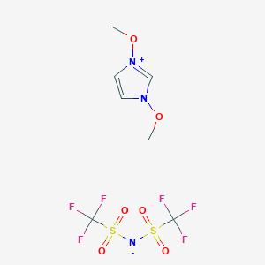 molecular formula C7H9F6N3O6S2 B8024767 1,3-Dimethoxyimidazolium bis(trifluoromethylsulfonyl)imide CAS No. 951021-03-7