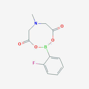 molecular formula C11H11BFNO4 B8024775 2-Fluorophenylboronic acid mida ester 