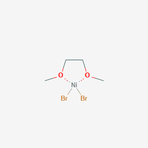 molecular formula C4H10Br2NiO2 B8024778 Nickel(II) bromide, dimethoxyethane adduct 