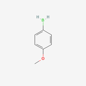 molecular formula C7H9BO B8024794 4-Methoxy-1-borylbenzene 